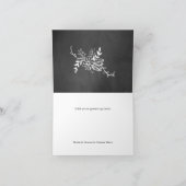 黒板リースの結婚式お礼カード サンキューカード (内部)