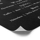 黒板リースバーメニュー ポスター (角)