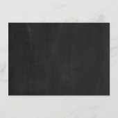 黒板リーフ結婚の詳細インサート エンクロージャーカード (裏面)