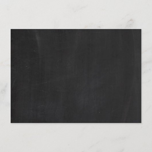 黒板リーフ結婚の詳細インサート エンクロージャーカード (裏面)