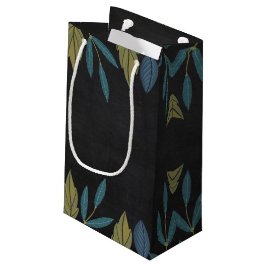 黒板リーフ結婚式の引き出物 スモールペーパーバッグ (裏面アングル)