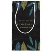 黒板リーフ結婚式の引き出物 スモールペーパーバッグ (正面)