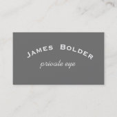 黒板ルック – 灰白色 名刺 (正面)