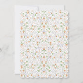 黒板レースのようティーカップベビーシャワー招待状 招待状 (裏面)