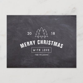 黒板ロゴ クリスマスカード シーズンポストカード