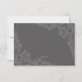 黒板ロマンス応答カード 招待状 (裏面)