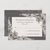 黒板ロマンス応答カード 招待状 (正面/裏面)