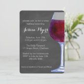 黒板ワイン招待状 招待状 (スタンド正面)