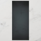 黒板ヴィンテージはっきりした結婚タイポグラフィのメニュー メニュー (裏面)