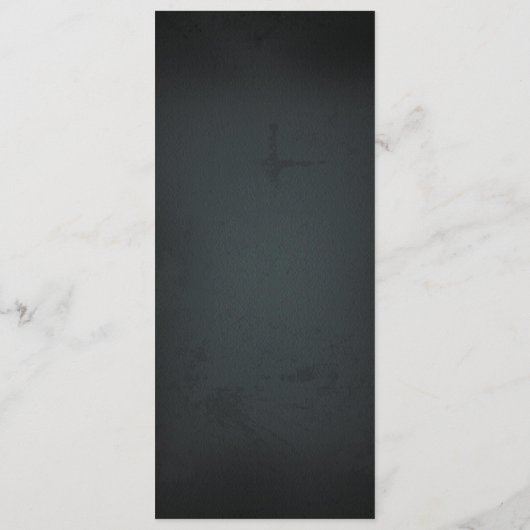 黒板ヴィンテージはっきりした結婚タイポグラフィのメニュー メニュー (裏面)