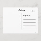 黒板ヴィンテージハッピーニューイヤー挨拶 シーズンポストカード (裏面)