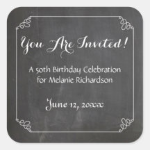 黒板ヴィンテージフローリッシュフレーム50誕生日