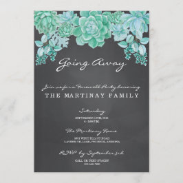 黒板上の多汁遠くにパーティー 招待状