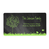 黒板住所 シール (正面)