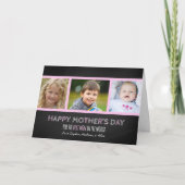 黒板写真ハッピーマザーズデイカード カード (正面)