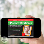 黒板写真先生退職パーティー 招待状