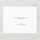 黒板写真生まれたばかりのコラージュ赤ちゃんシャワー (裏面)