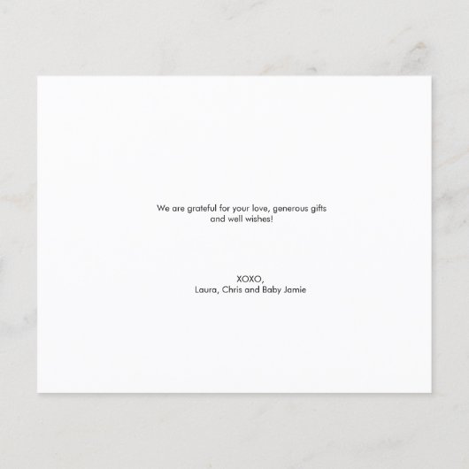 黒板写真生まれたばかりのコラージュ赤ちゃんシャワー (裏面)