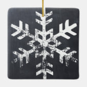 黒板初めてのクリスマス氏ミセスカスタム写真 セラミックオーナメント (裏面)