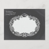 黒板卒業パーティーはがき インビテーションポストカード (裏面)