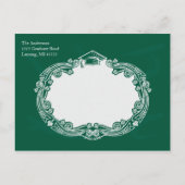 黒板卒業パーティーはがき インビテーションポストカード (裏面)