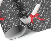 黒板卒業生と卒業証書テーマ ラッピングペーパー (ロールコーナー)