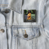 黒板及び金ゴールドの卒業|のカスタムな写真 缶バッジ (インサイチュ)