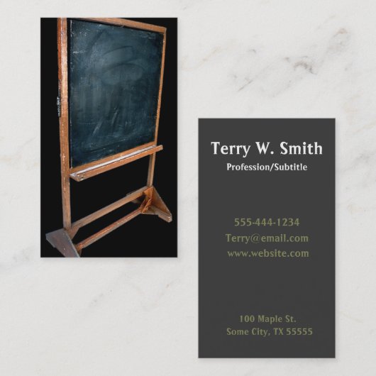 黒板名刺 名刺 (正面/裏面)