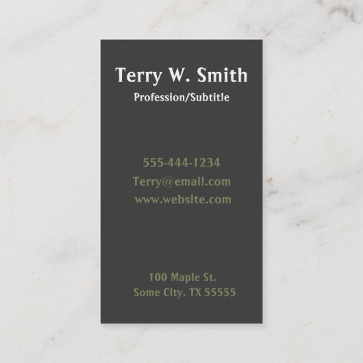 黒板名刺 名刺 (裏面)