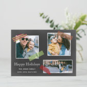 黒板和紙テープ多重写真コラージュ シーズンカード (スタンド正面)