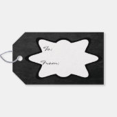 黒板型雪だるま葉書 |クリスマス ギフトタグ (裏面横)