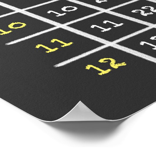 黒板増倍表 ポスター (角)