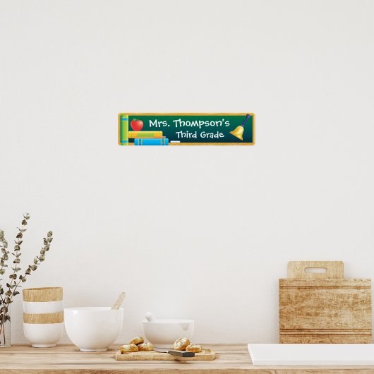 黒板学校のバナー ポスター (キッチン)