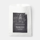 黒板小さなサーファーの赤ちゃんシャワー フェイバーバッグ (正面)