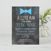 黒板小さな男の赤ちゃんシャワー招待状 招待状 (スタンド正面)