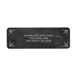 黒板差出人住所ラベル ラベル