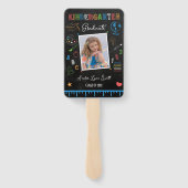 黒板幼稚園卒業ファン ハンドファン (裏面)