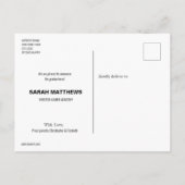 黒板幼稚園大学院写真コラージュ 案内ポストカード (裏面)