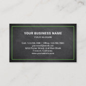 黒板廃棄物除去サービスゴミトラック 名刺 (裏面)