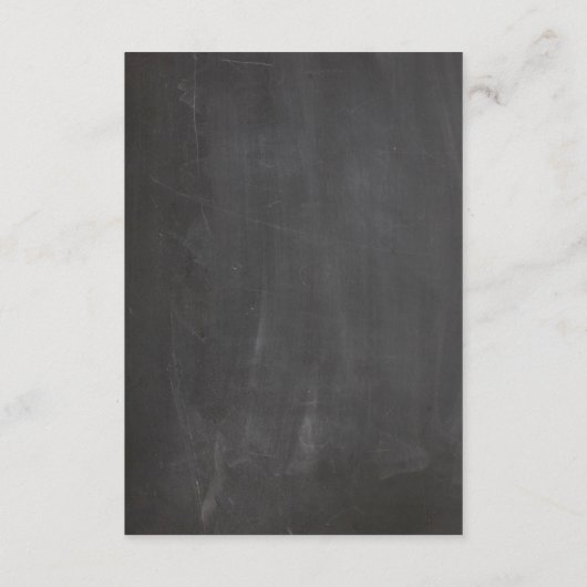 黒板式結婚式のレセプションカードのストリングライト エンクロージャーカード (裏面)