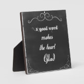 黒板引用文いい言葉 フォトプラーク (正面)