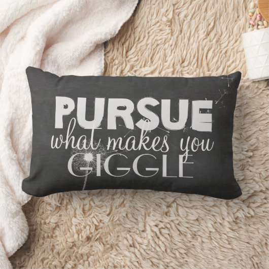 黒板感動的上の幸せ引用文 ランバークッション (ブランケット)