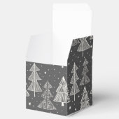 黒板手描きクリスマスツリー雪 フェイバーボックス (オープン)