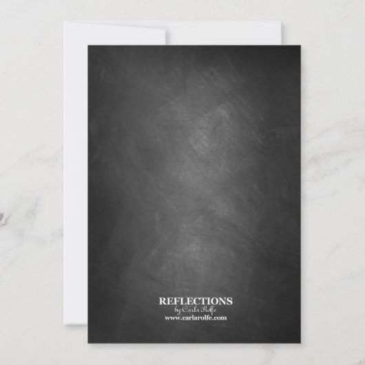 黒板指名手配ポスターファミリー懇親会招待状 招待状 (裏面)