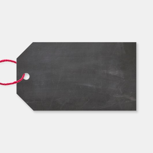 黒板教室のクリスマス 学校の休み ギフトタグ (裏面横)