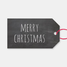 黒板教室のクリスマス 学校の休み ギフトタグ