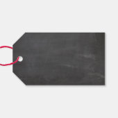 黒板教室クリスマス | 学校の休日 ギフトタグ (裏面横)