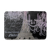 黒板文字シャンデリアエッフェル塔 バスマット (正面)