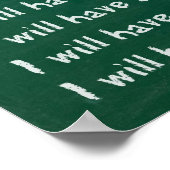 黒板書病 ポスター (角)