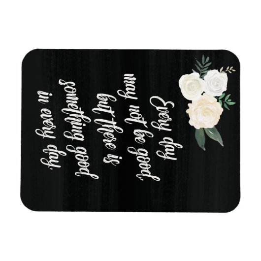 黒板書道インスピレーショ前向きンフローラ マグネット (横)